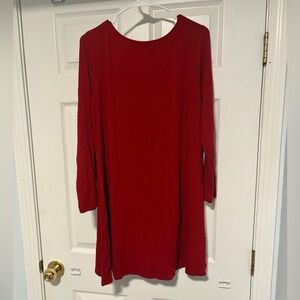 Old Navy Red Midi Dress
